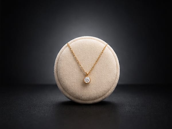 Jewellery on a dark studio backdrop